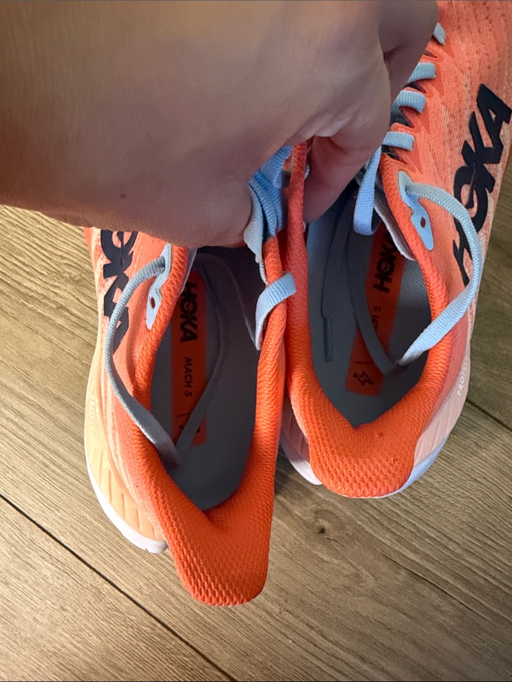 Hoka Mach 5 Women's Running Shoes Camellia Peach Parfait Workout size 8B - Picture 7 of 10